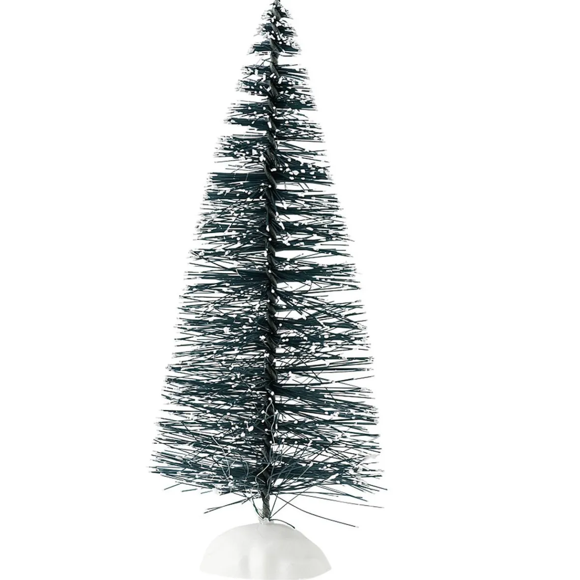 Sapin vert accessoires village de Noël x5-Gifi New