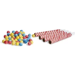 Sarbacane Circus rayée rouge et blanche x 4 et ses 60 boules-Gifi Sale