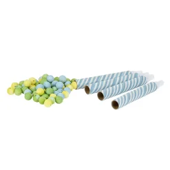 Sarbacane rayée bleu et blanc x 4 et ses 60 boules-Gifi