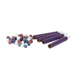 Sarbacane rayée bleu et rose x4 et ses 60 boules assorties-Gifi Best