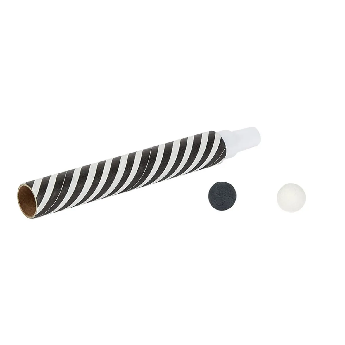Sarbacane rayée noire et blanche x 4 et ses 60 boules assorties-Gifi Clearance