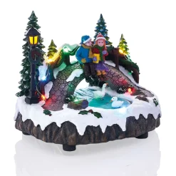 Scène animée couple sur le pont 4 LED-Gifi Online