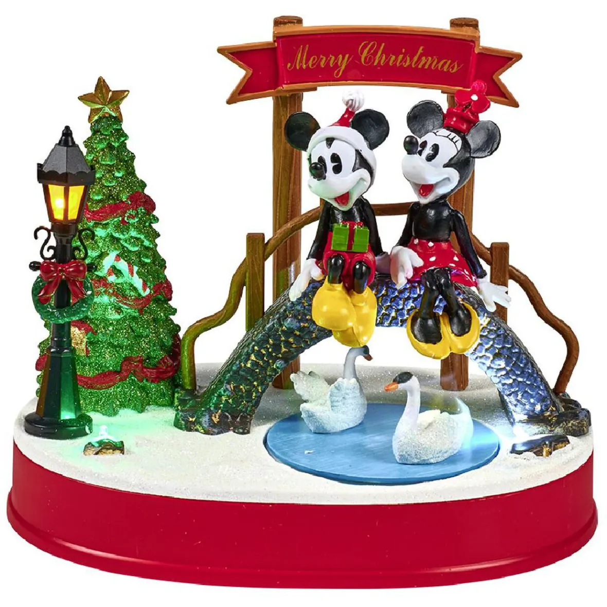 Scène de Noël Disney lumineuse animée et musicale-Gifi Outlet