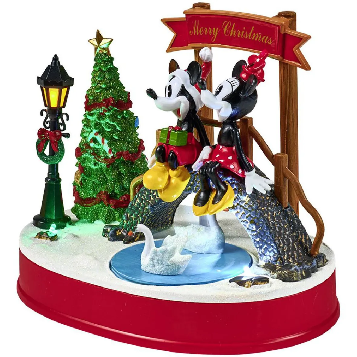 Scène de Noël Disney lumineuse animée et musicale-Gifi Outlet