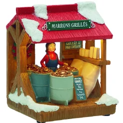 Scène de Noël lumineuse 3 LED stand marrons grillés-Gifi