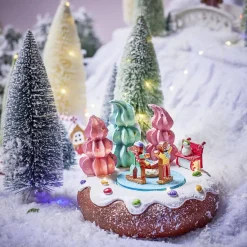 Scène lumineuse de Noël banquise à piles H9cm-Gifi Clearance