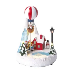Scène village animé de Noël lumneux 4 LED-Gifi Clearance