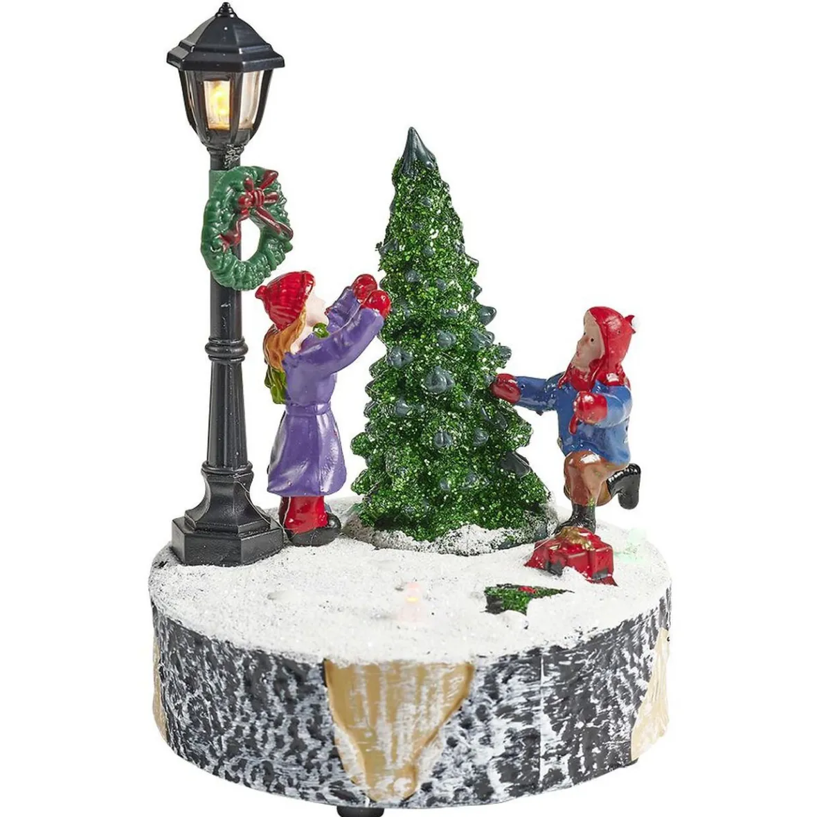 Scène village de Noël avec lanterne lumineuse-Gifi Best