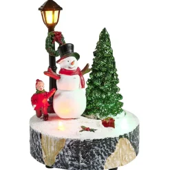 Scène village de Noël avec lanterne lumineuse-Gifi Best