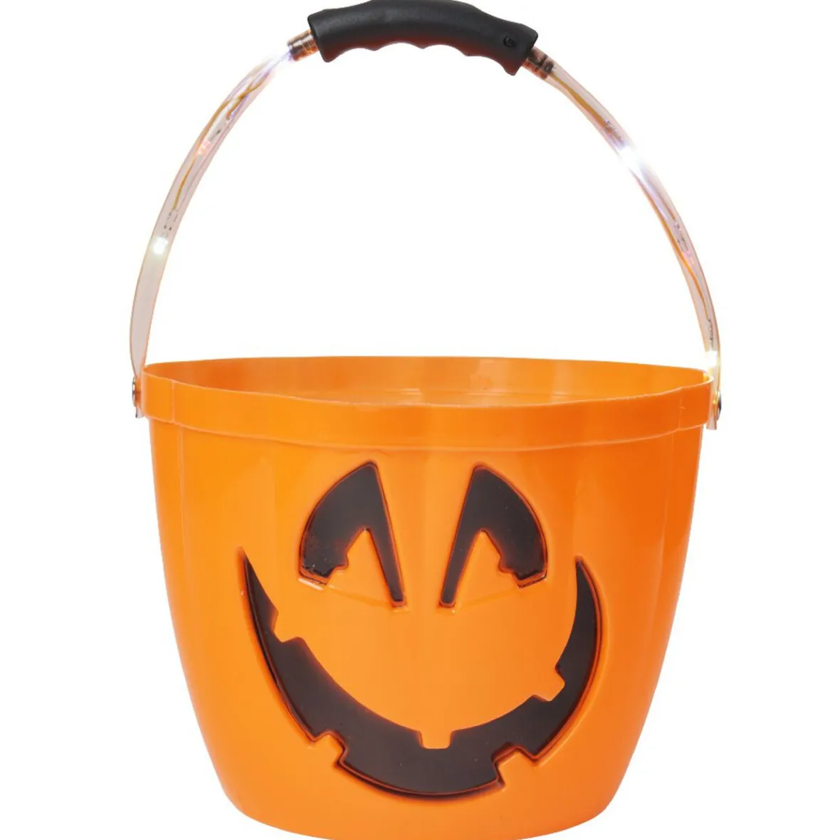 Seau à bonbons Halloween avec anse lumineuse-Gifi Discount