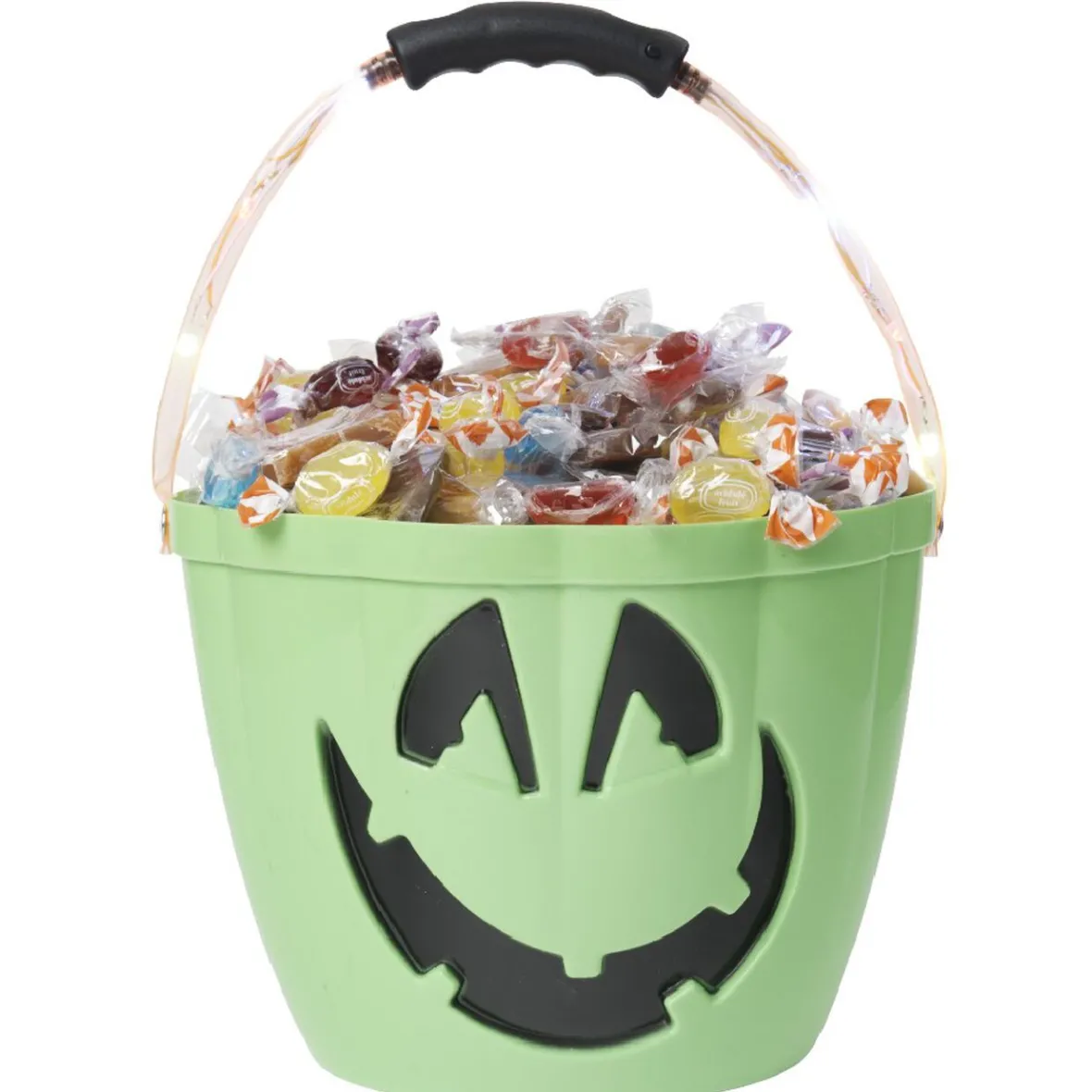 Seau à bonbons Halloween avec anse lumineuse-Gifi Discount