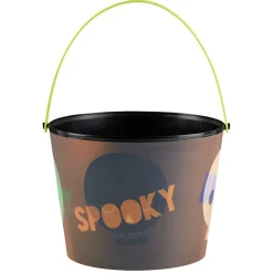 Seau à bonbons Halloween avec effet d'optique multicolore-Gifi Discount