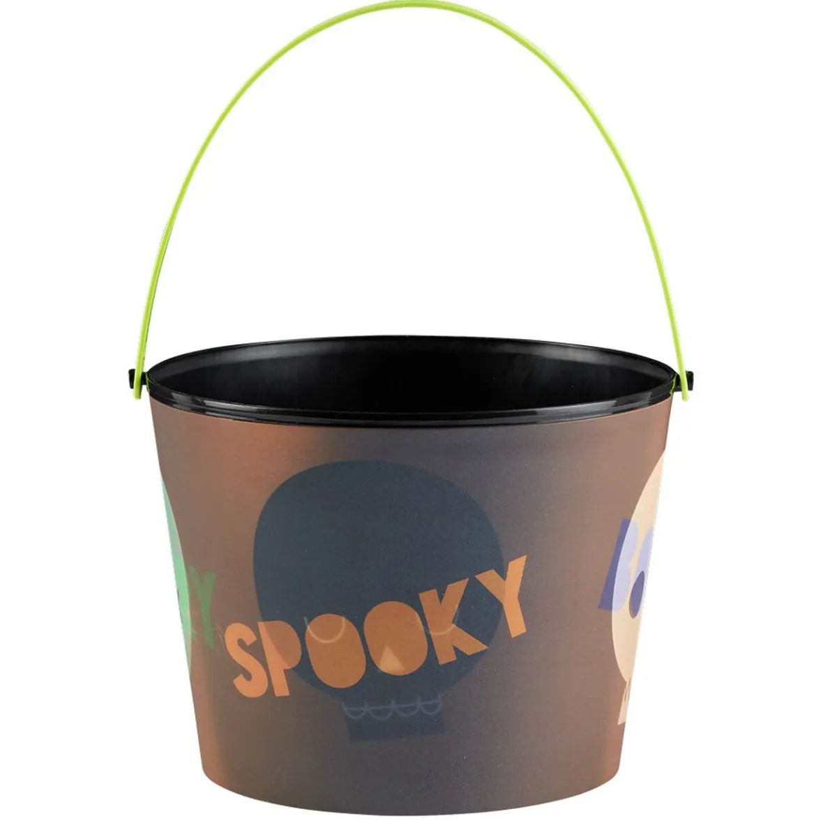 Seau à bonbons Halloween avec effet d'optique multicolore-Gifi Discount