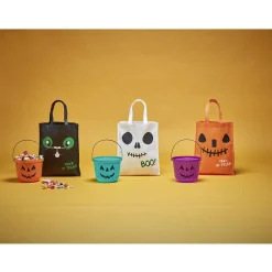 Seau à bonbons Halloween design citrouille-Gifi