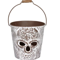 Seau tête de mort Halloween avec anse-Gifi Discount
