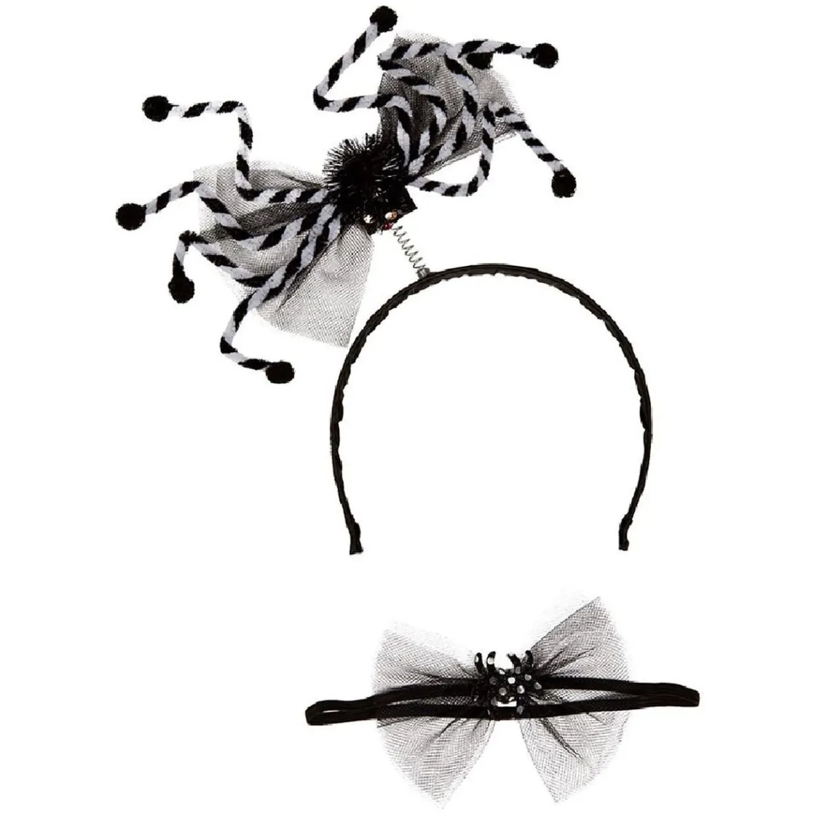 Serre tête adulte Halloween araignée géante et tour de cou-Gifi Online