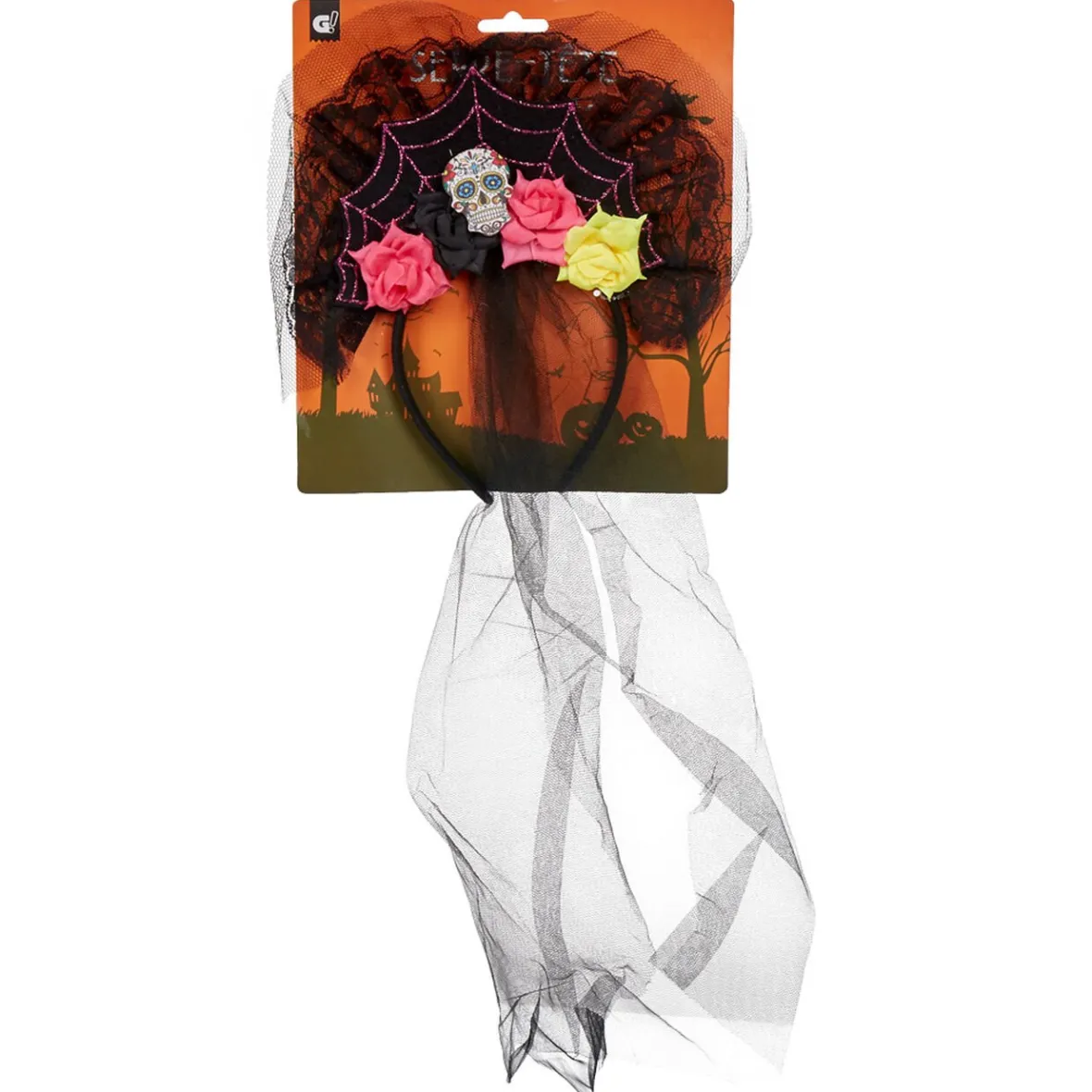 Serre-tête calavera fleuri day of the dead-Gifi New