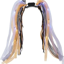 Serre-tête cheveux violet orange noir lumineux-Gifi Outlet