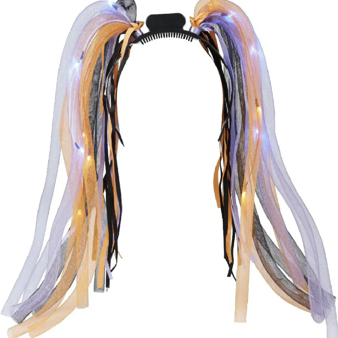 Serre-tête cheveux violet orange noir lumineux-Gifi Outlet