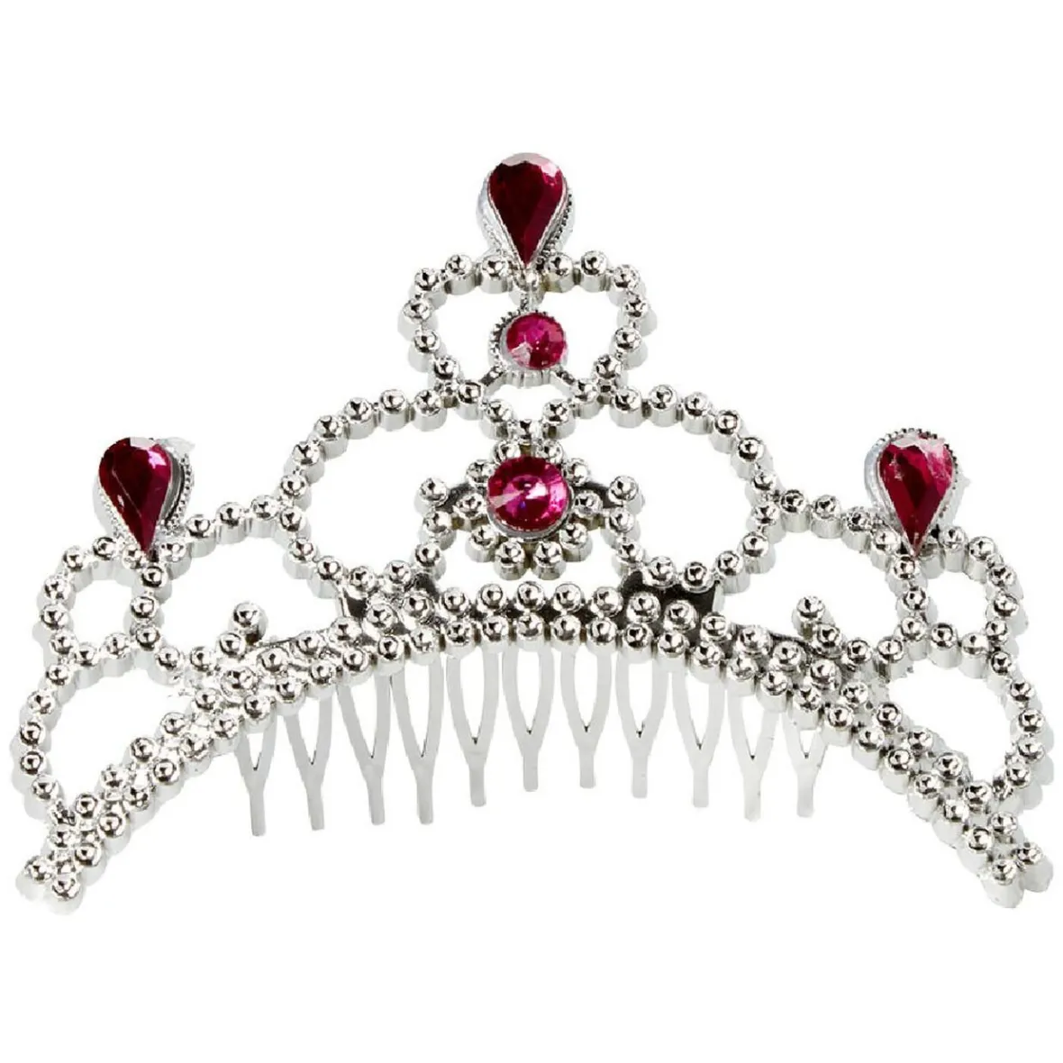 Serre-tête couronne princesse argenté-Gifi Hot