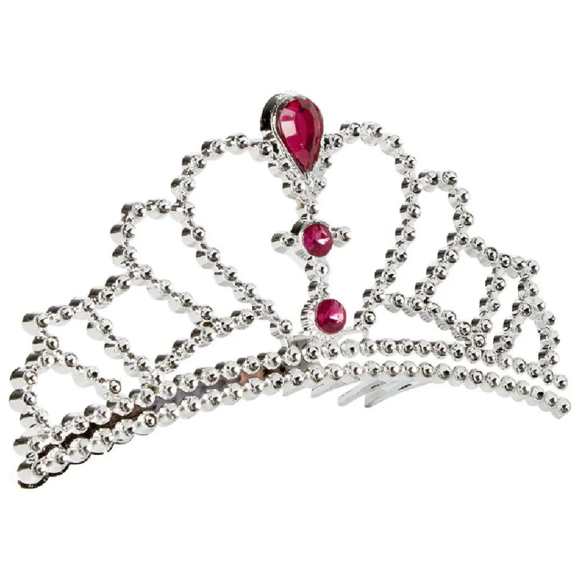 Serre-tête couronne princesse argenté-Gifi Hot