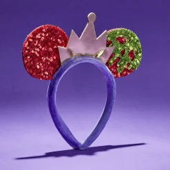 Serre-tête Disney reine Villains adulte violet rouge vert 21x21cm-Gifi Online