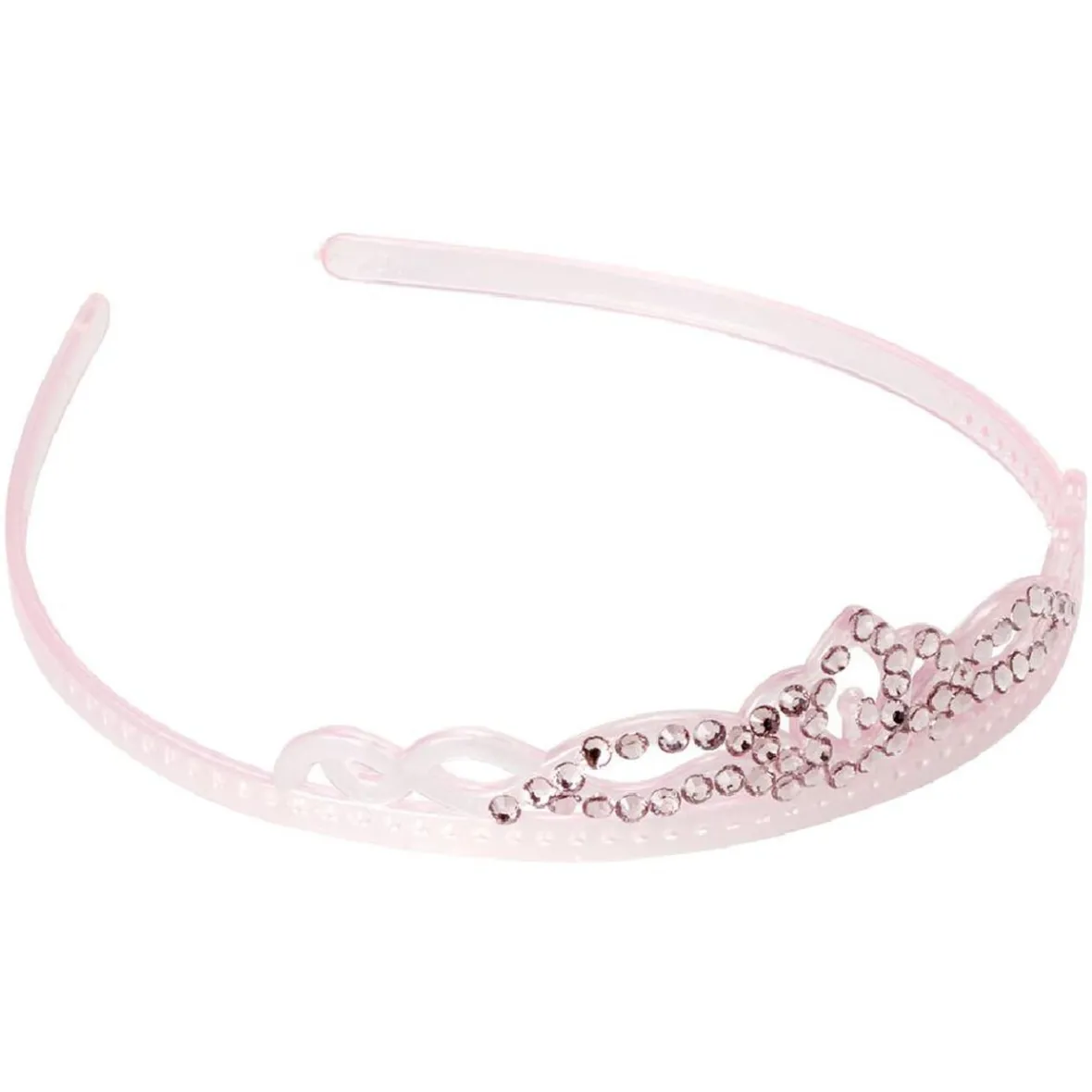 Serre-tête enfant rose avec strass-Gifi