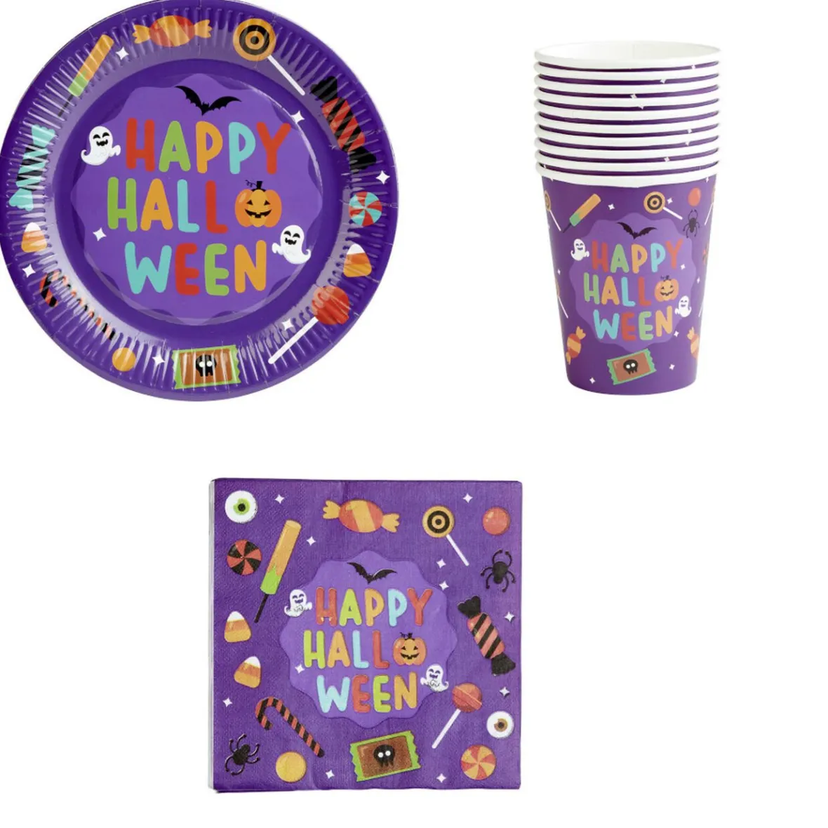 Service de table Halloween 10 personnes-Gifi Sale