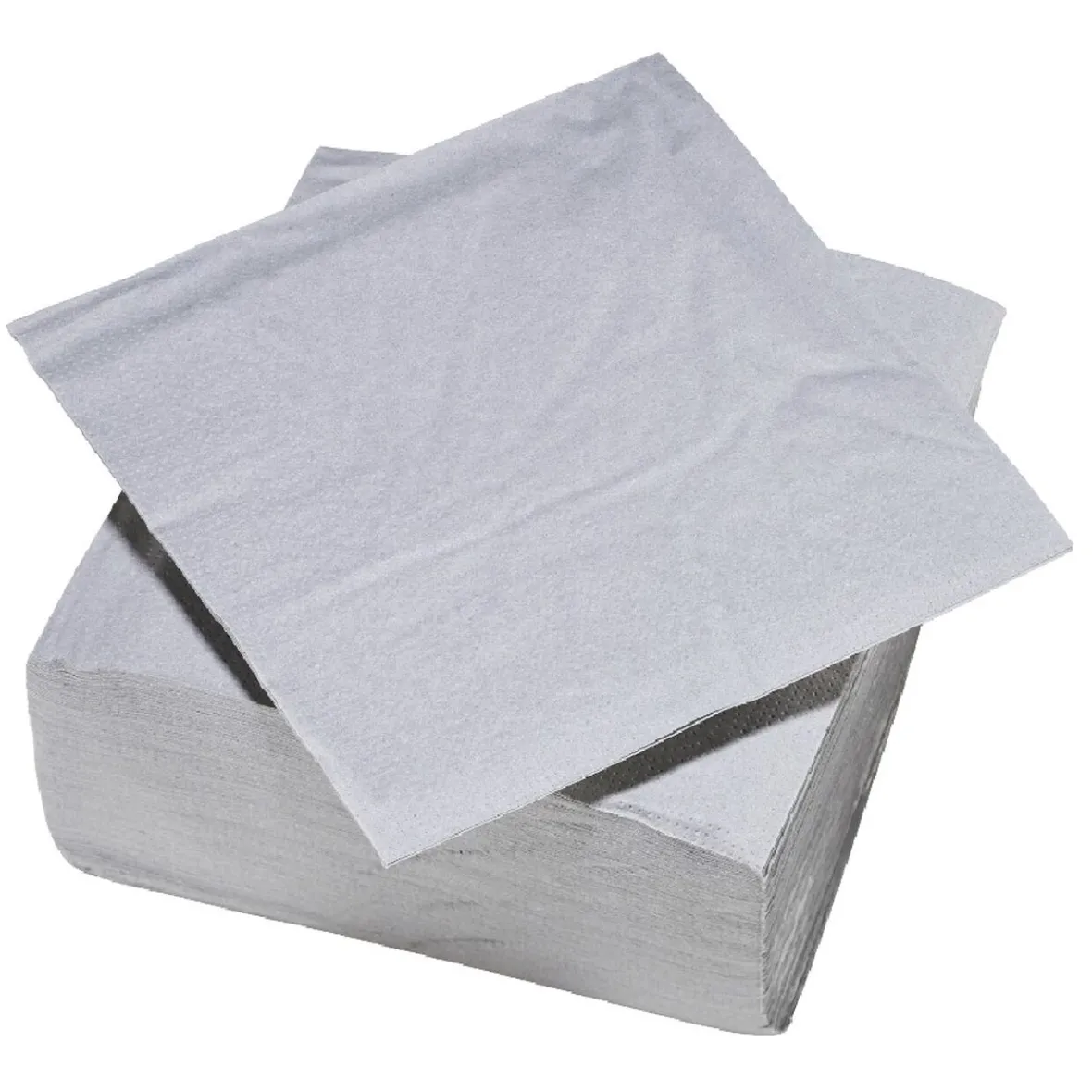 Serviette carré unie grise 2 plis en papier x50-Gifi Sale