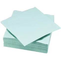 Serviette carré unie vert d'eau 2 plis en papier x50-Gifi Sale