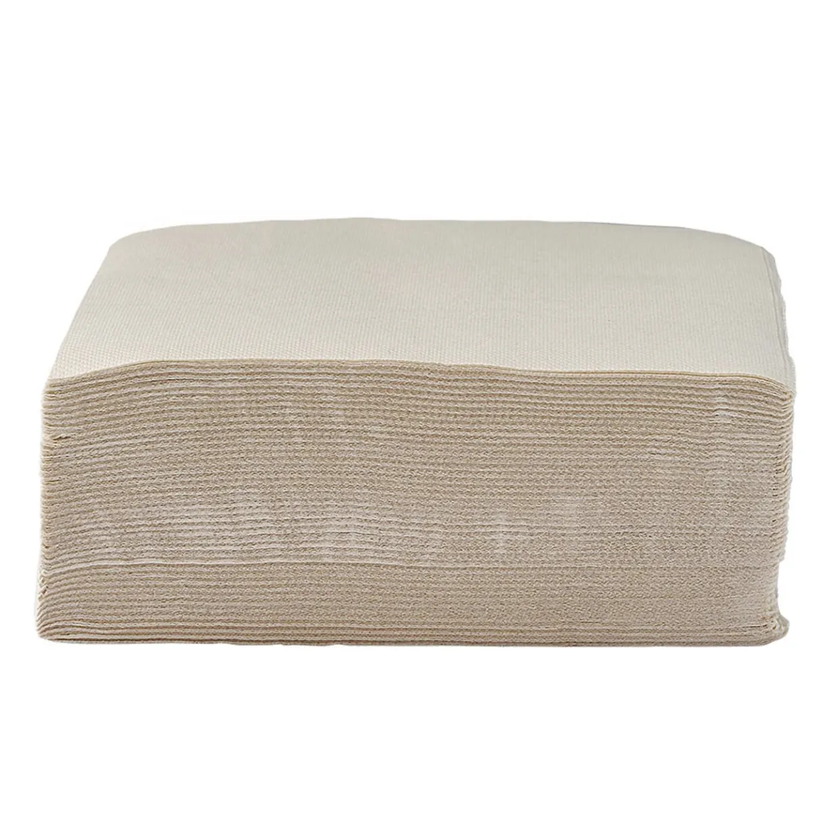 Serviette carrée blanc lin 2 plis en papier x40-Gifi Sale