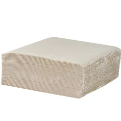 Serviette carrée blanc lin 2 plis en papier x40-Gifi Sale