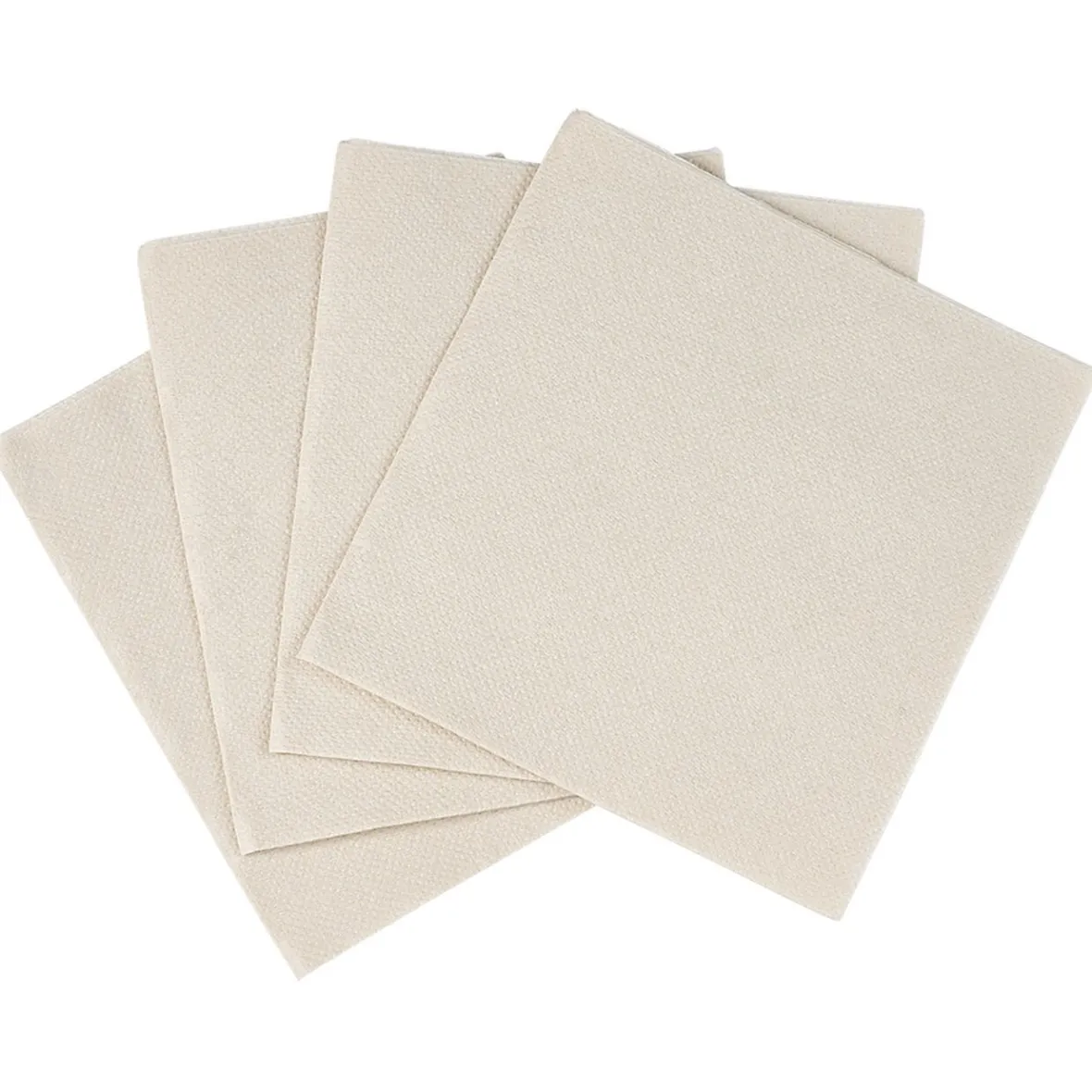 Serviette carrée blanc lin 2 plis en papier x40-Gifi Sale