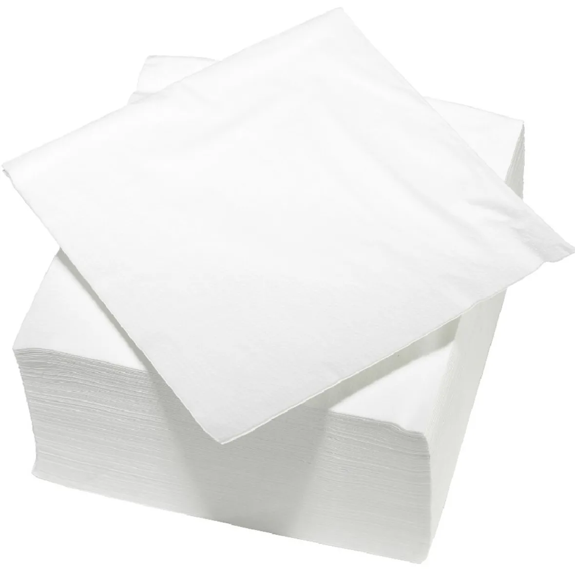Serviette carrée blanche 2 plis en papier x100-Gifi Clearance