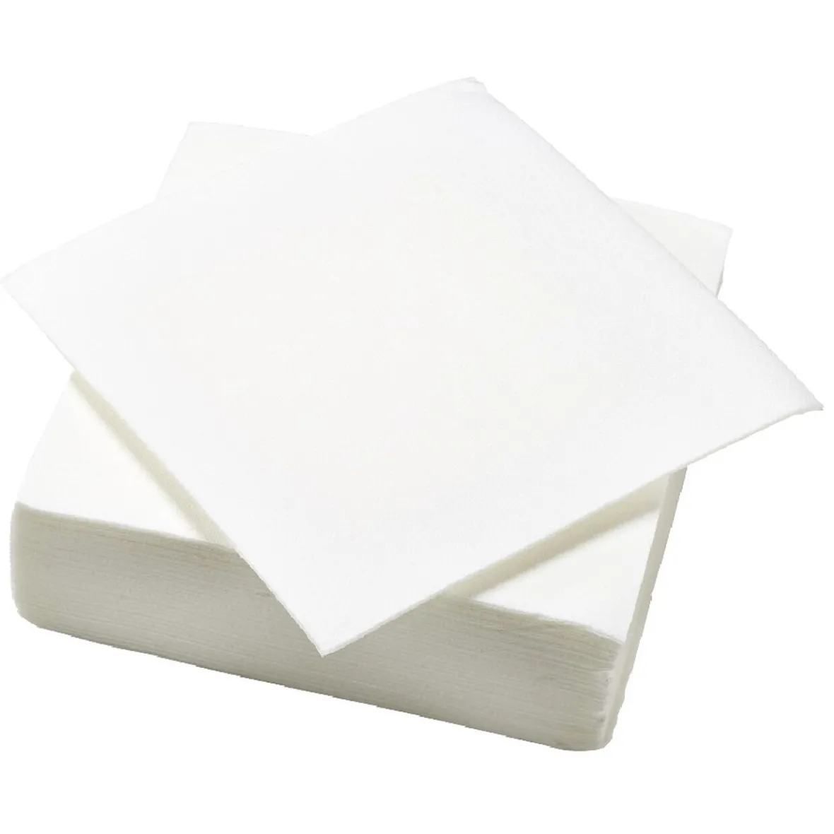 Serviette carrée blanche Tex Touch 2 plis en papier x40-Gifi Hot
