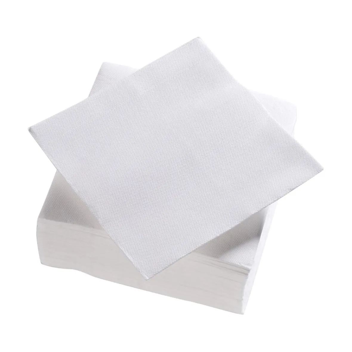 Serviette carrée blanche Tex Touch 2 plis en papier x40-Gifi Hot