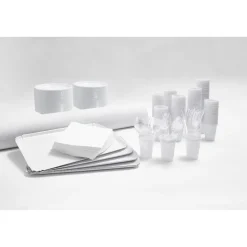 Serviette carrée blanche Tex Touch 2 plis en papier x40-Gifi Hot