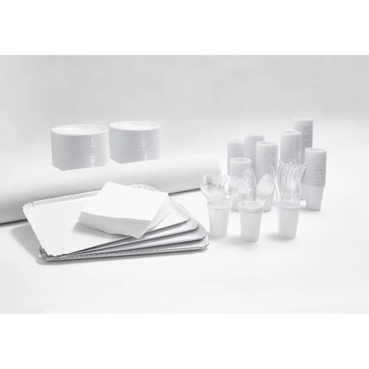 Serviette carrée blanche Tex Touch 2 plis en papier x40-Gifi Hot