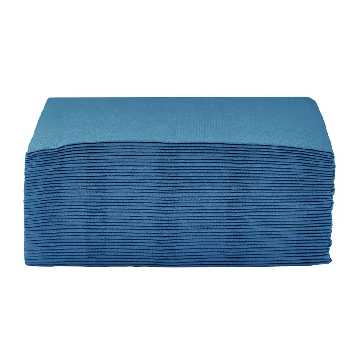 Serviette carrée bleu canard 2 plis en papier x40-Gifi Hot