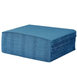 Serviette carrée bleu canard 2 plis en papier x40-Gifi Hot