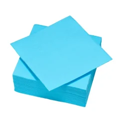 Serviette carrée bleu clair 2 plis en papier x40-Gifi Sale