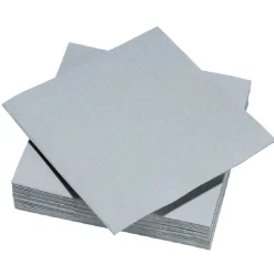 Serviette carrée gris clair 2 plis en papier x40-Gifi Hot