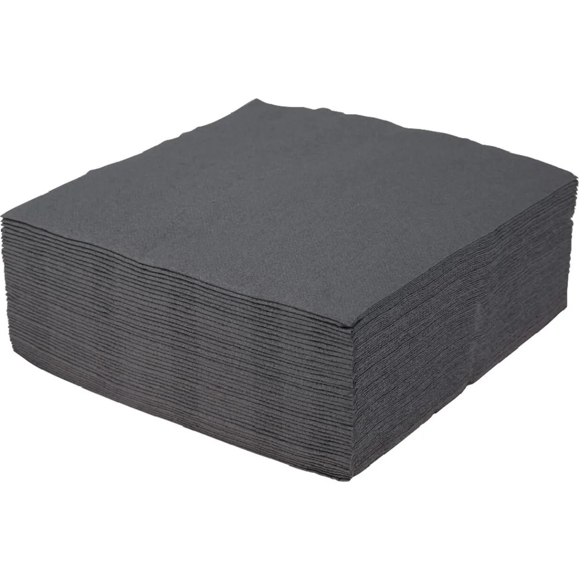 Serviette carrée gris foncé 2 plis en papier x40-Gifi Sale