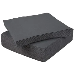Serviette carrée gris foncé 2 plis en papier x40-Gifi Sale