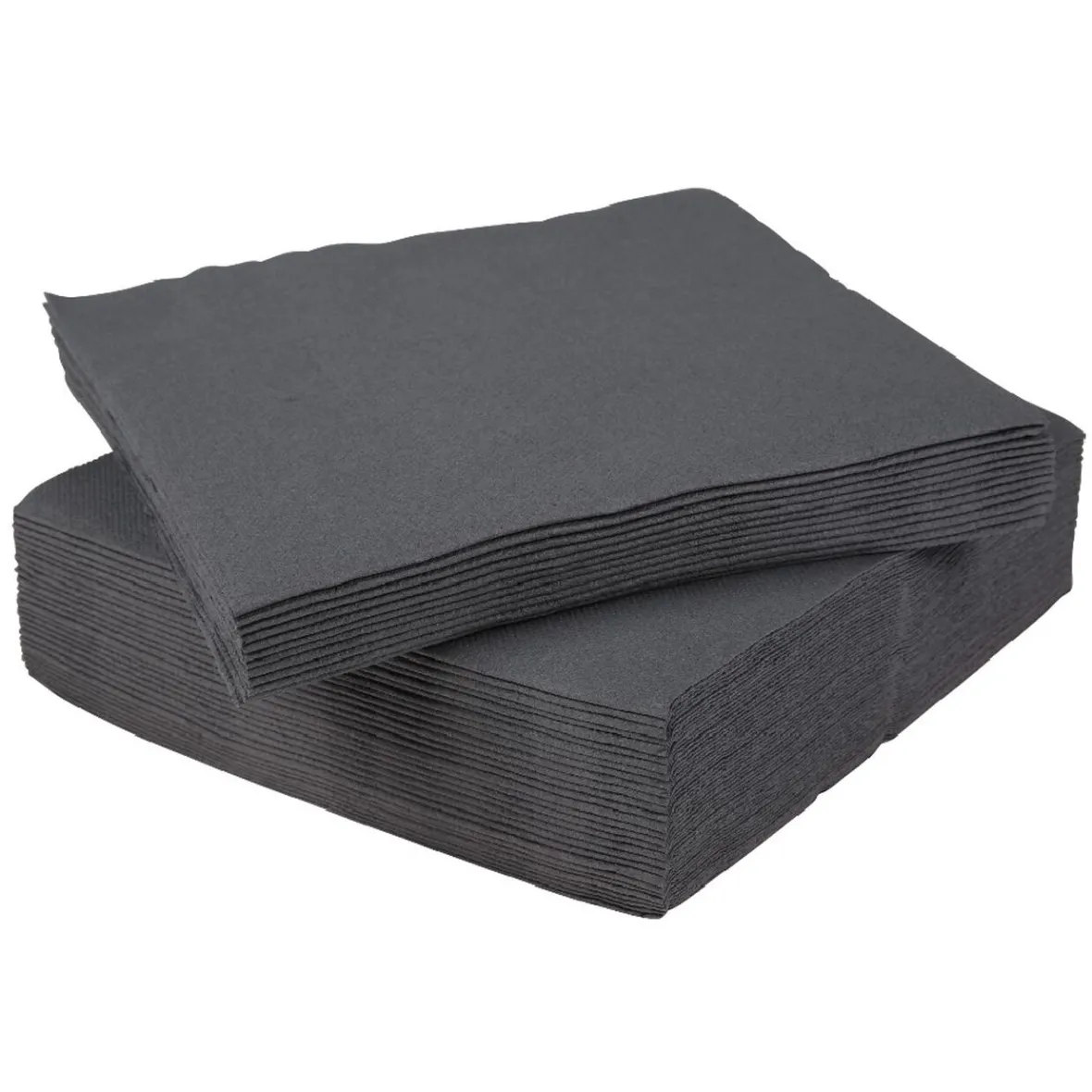 Serviette carrée gris foncé 2 plis en papier x40-Gifi Sale
