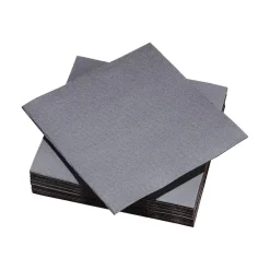 Serviette carrée gris foncé 2 plis en papier x40-Gifi Sale