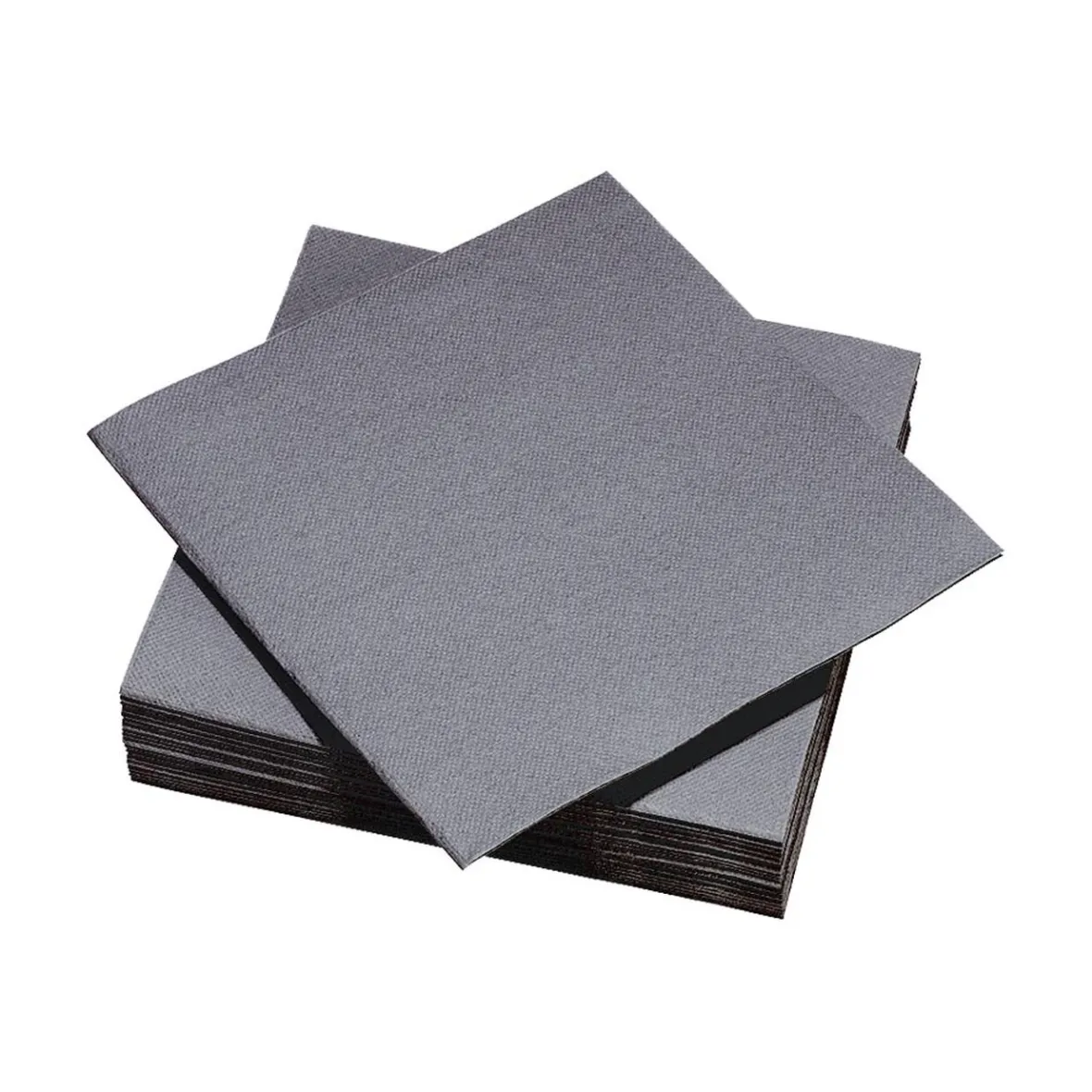 Serviette carrée gris foncé 2 plis en papier x40-Gifi Sale