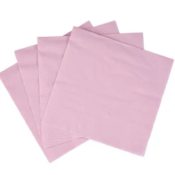 Serviette carrée rose 2 plis en papier x40-Gifi Online