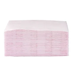 Serviette carrée rose pâle 2 plis en papier x40-Gifi