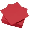 Serviette carrée rouge 2 plis en papier x40-Gifi Outlet